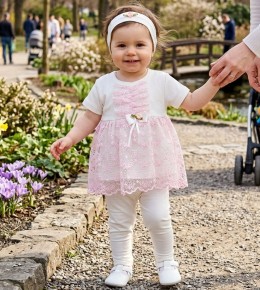 Комплект Findik "Ромашки", рожевий, дівчинка 3-6-9 місяців