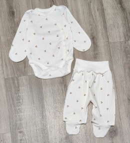 Комплект «Вишеньки» білий, дівчинка 0-3 місяців