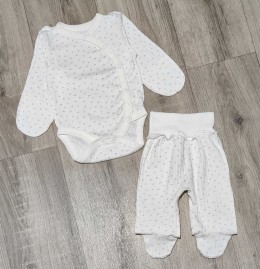 Комплект «Галочки» білий, унісекс 0-3 місяців