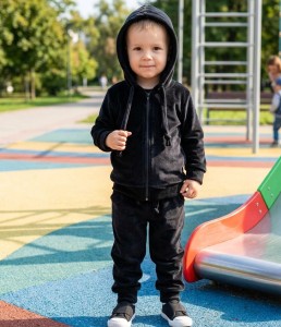 Костюм "Велюр" чорний, хлопчик 3-5-7-9 років