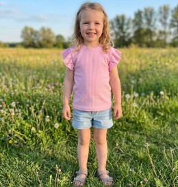 Блуза "Однотонный", розовый, девочка 7-9-10-11 лет