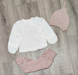 Комплект «Однотонный» коричневый(терракотовый), унисекс 0-3 месяцев