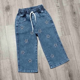 Джинсы Hiwro "Звездочки" синий, девочка 1-2-3-4 лет