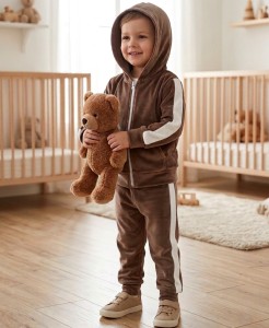 Костюм "Полоски" коричневый, унисекс 3-5-7-9 лет