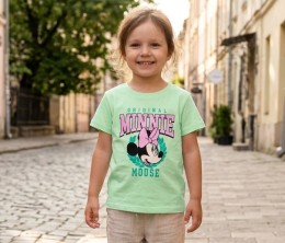 Футболка "Мишка" зелений(салатовий), дівчинка 1,5-3-5-7-9 років