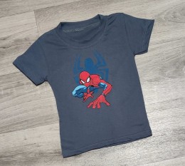 Футболка "Спайдермен" серый(графитовый), мальчик 1,5-3-5-7-9  лет