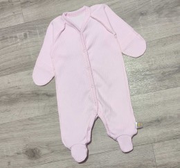 Человечек "Однотонный" розовый, девочка 0-3-6-9-12 месяцев