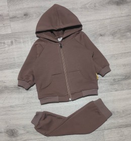 Костюм "Однотонный" коричневый, мальчик 6-9-12-18-24-36 месяцев