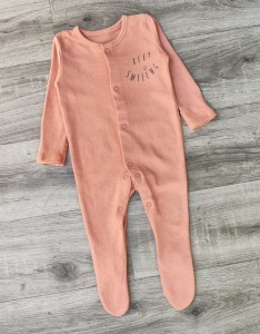 Человечек «Keep» оранжевый, мальчик 6 месяцев