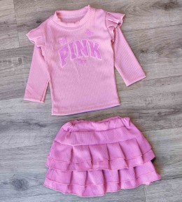Костюм «Pink» розовый, девочка 1,5-3-5-7 лет