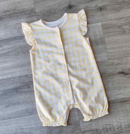 Писочник "Квадратики" желтый, девочка 9-12-18 месяцев