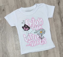 Футболка "Enjoy" білий, дівчинка 1,5-3-5-7-9 років