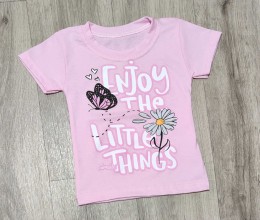 Футболка "Enjoy" рожевий, дівчинка 1,5-3-5-7-9 років