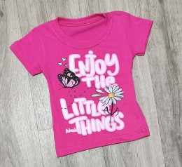 Футболка "Enjoy" малиновий, дівчинка 1,5-3-5-7-9 років