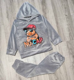 Костюм "No cap" сірий, хлопчик 3-5-7-9 років