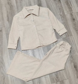 Костюм "Однотонний" бежевий, дівчинка 6-7-8-9 років