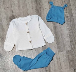 Комплект «Пуговицы» синий, унисекс 0-3 месяцев