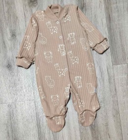 Чоловічок  "Звірятка" коричневий, унісекс 0-3 місяців