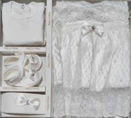 Комплект Baby Biss "Цветочки" молочный, девочка 3-6 месяцев