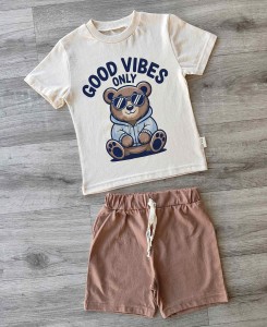 Костюм Iray kids "Good vibes" коричневый, мальчик 3-5-7-9 лет