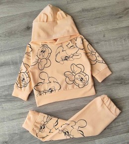 Костюм «Mouse» персиковый, девочка 9-18мес-3-5 лет