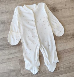 Чоловічок "Крапки'', білий, унісекс  0-3 місяців