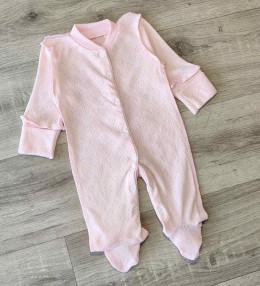 Чоловічок «Однотонний» рожевий, дівчинка 0-3 місяців