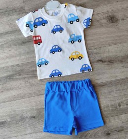 Костюм СGS "Машинки" синий , мальчик 6-9-12-18 месяцев