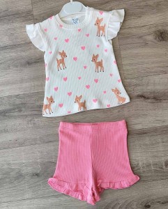 Костюм CGS "Оленята" малиновий, дівчинка 6-9-12-18 місяців