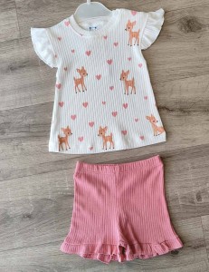 Костюм CGS "Оленята" кораловий, дівчинка 6-9-12-18 місяців
