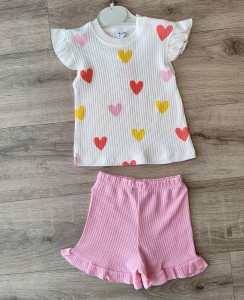 Костюм CGS "Сердця" рожевий, дівчинка 6-9-12-18 місяців