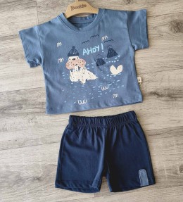 Костюм Pookie "Ahoy" синій(темний), хлопчик 6-12-18 місяців