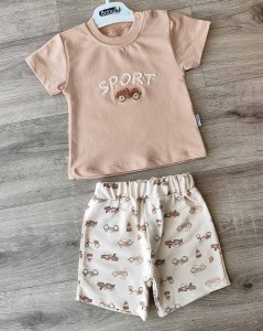 Костюм Babyhi "Sport" бежевый, мальчик 9-12-18 месяцев