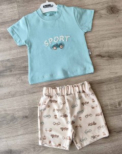 Костюм Babyhi "Sport" зелений (м'ятний/бірюзовий), хлопчик 9-12-18 місяців