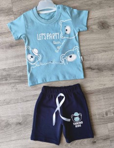 Костюм Mertcan kids "Let's party" зеленый(изумрудный), мальчик 9-12-18-24 месяцев