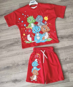 Костюм Ciciboom Baby "Динозаврики" червоний, хлопчик 1-2-3-4 років