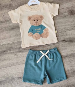 Костюм Bobisko "Happy day" зелений(темний), хлопчик 9-12-18-24 місяців