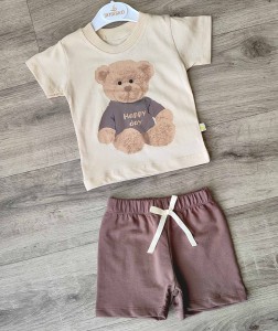 Костюм Bobisko "Happy day" коричневий, хлопчик 9-12-18-24 місяців