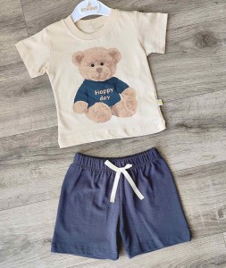 Костюм Bobisko "Happy day" сірий(графітовий), хлопчик 9-12-18-24 місяців