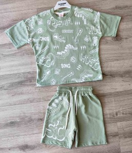 Костюм Ciciboom Baby "Music" зелений, хлопчик 1-2-3-4 років