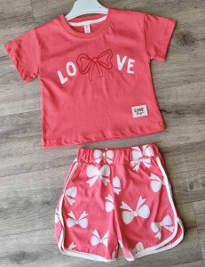 Костюм My Bella «Love» кораловый, девочка 2-3-4-5 лет