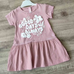 Платье My Bella "Good" розовый(пудра), 2-3-4-5 лет