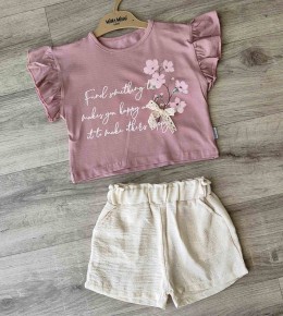 Костюм Minamino  «Сакура» коричневий(теракотовий), дівчинка 2-3-4-5 років