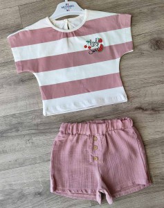 Костюм Messinho "Little sweet" коричневый(терракотовый), девочка 9-12-18-24 месяцев