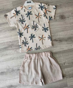 Костюм Deco «Пальмы» бежевый, мальчик 2-3-4-5 лет