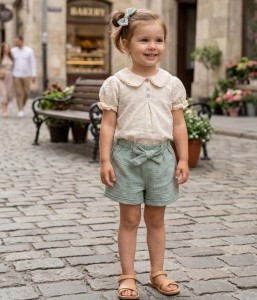 Костюм Bebico "Квадратики" зеленый, девочка 9-12-18-24 месяцев