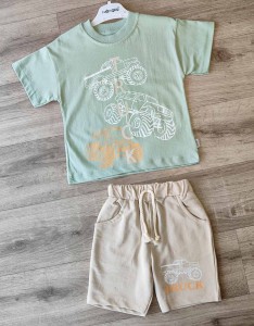 Костюм Flamindo "Truck" зелений, хлопчик 3-4-5-6 років