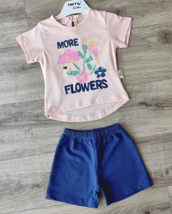 Костюм Herry Baby «More flowers» персиковый, девочка 6-9-12-18 месяцев