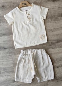 Костюм Bebico "Endless" молочный, мальчик 9-12-18-24 месяцев