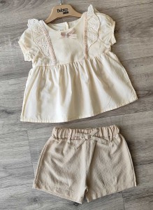 Костюм Bebico "Бантик" бежевий, дівчинка 9-12-18-24 місяців